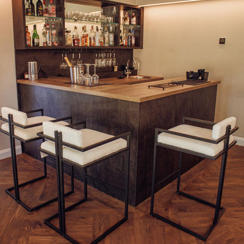 Boucle Bar Stool