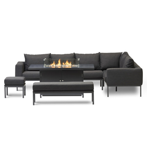 Malibu Outdoor Aluminium Firepit Set 