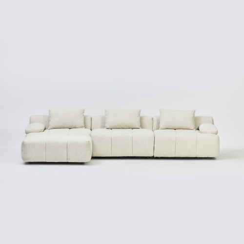 The Cavali Corner Sofa Mikah Vanilla 